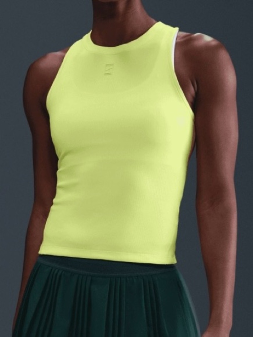 NikeCourt Advantage Women's Dri-FIT Tennis Tank Top FZ6657-736 Light Lemon Twist